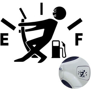 Funny Sticker High Gas Consumption Car Bumper Window Door Decal Accessory Black
